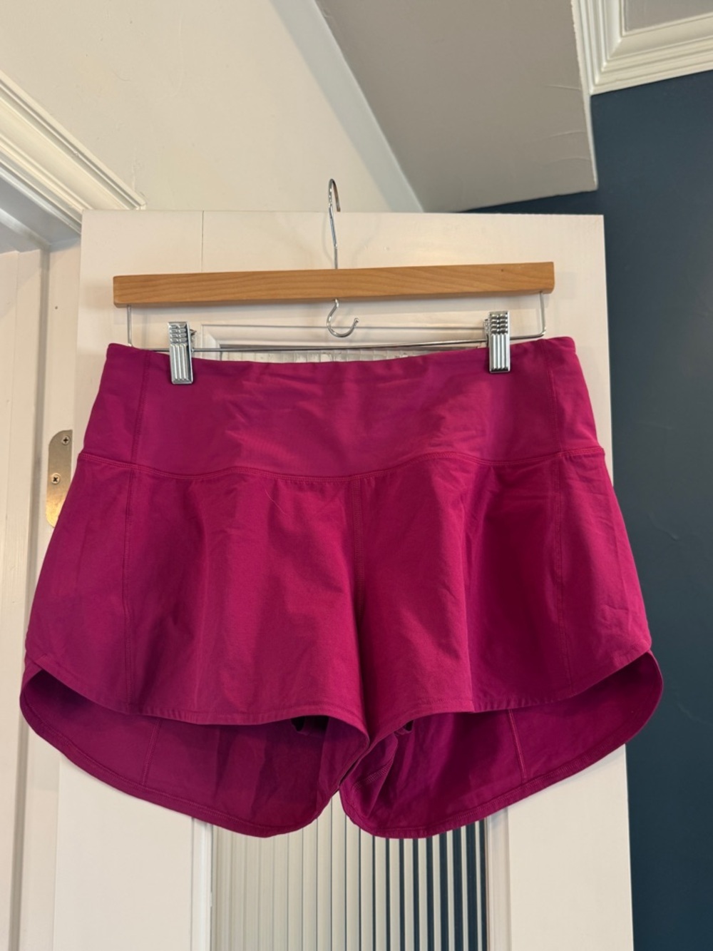 Lululemon Magenta Run Shorts 4” inseam Size 8
